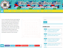 Tablet Screenshot of elliscountyquilters.com